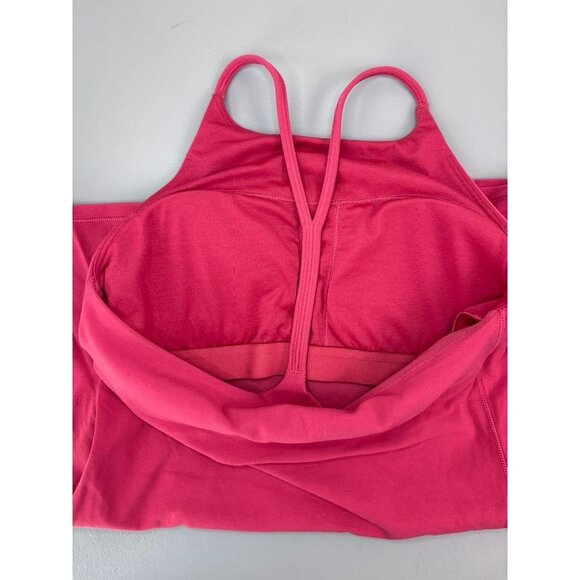 Lululemon women's 4 pink racer back‎ built in bra tank top athletic fitted - Picture 5 of 6